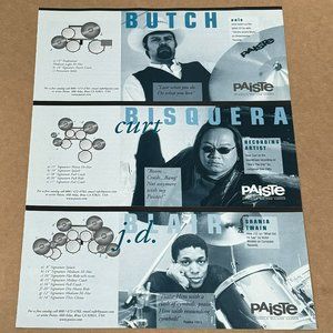 Butch / Curt Bisquera / J.D. Blair - Paiste - 1999 Vintage Print Ad